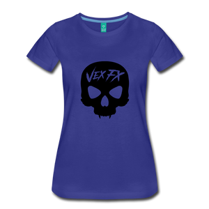 Black Skull T - royal blue