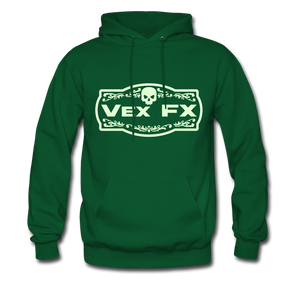 Glow In The Dark Logo Hoodie - forest green