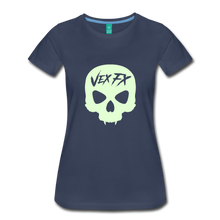 Glow In The Dark Skull T - navy