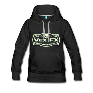 Glow In The Dark Logo Hoodie - black