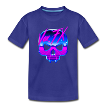 80s Synthwave Skull - royal blue