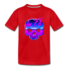 80s Synthwave Skull - red