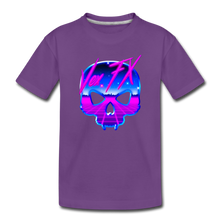 80s Synthwave Skull - purple