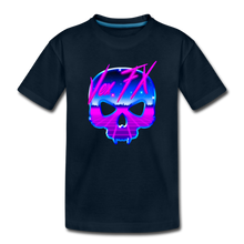 80s Synthwave Skull - deep navy